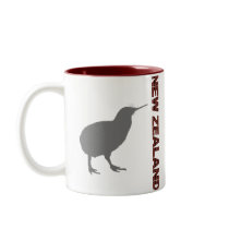 New Zealand Kiwi Red Ringer Coffee Mug Cup