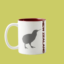 New Zealand Kiwi Red Ringer Coffee Mug Cup mugs