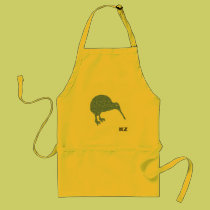 New Zealand Kiwi Yellow Apron aprons