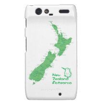 New Zealand Map Droid RAZR Cases