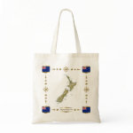 New Zealand Map Flag Border Bag