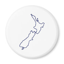 New Zealand Map magnets by Thinkdifferent New Zealand Map magnets
