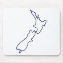 New Zealand Map mousepads