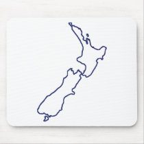 New Zealand Map mousepads by Thinkdifferent New Zealand Map mousepads