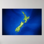 New Zealand Map posters
