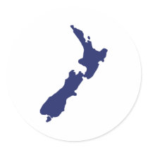 New Zealand Map stickers by Thinkdifferent New Zealand Map stickers