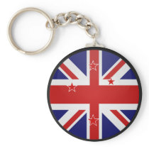 New Zealand quality Flag Circle Keychain