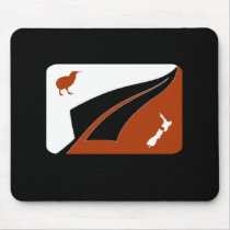 New Zealand Silver Fern Kiwi Mousepad