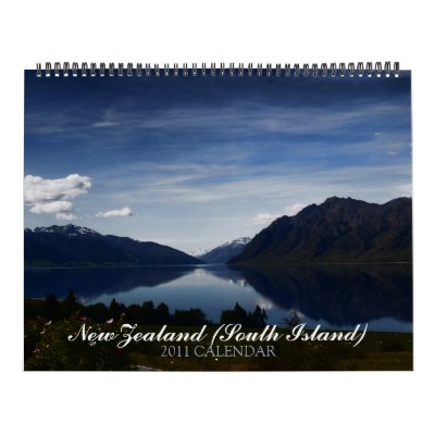 New Zealand South Island 2011 Calendar calendar