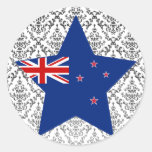 New+Zealand Star Round Sticker
