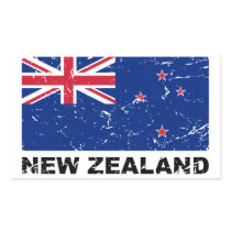 New Zealand Vintage Flag Stickers