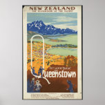 New Zealand Vintage Travel Poster Ad Retro Prints