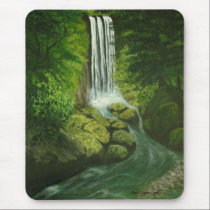 New Zealand Waterfall Mousepad mousepads