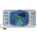 New Zealand with its own flag speakers