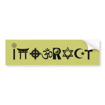 newandimprovedinteract bumper sticker