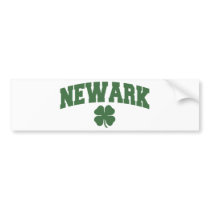 Newark (Irish Shamrock) Bumper Sticker