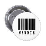 newbie barcode design pinback buttons
