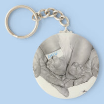 Newborn baby feet hands Keychain keychains