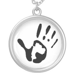 Newborn Baby Handprint Keepsake Charm necklace