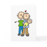 Newborn Baby Stick Figure Card
