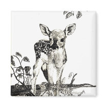 newborn fawn magnets by kmullarney newborn fawn magnets