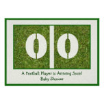 Newborn Football Player Baby Shower Personalized Invite