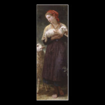 Newborn Lamb Bookmark by William Bouguereau business cards