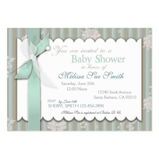 Newborn Reminder Notecard Business Card Templates (back side)