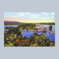 Newburgh Bay New York Bannerman Island canvas prints