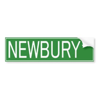NEWBURY ST bumpersticker