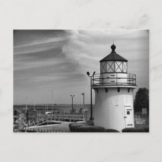 Newburyport MA. Harbor Range Front Lighthouse-Pos postcard