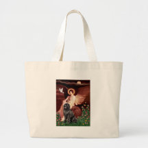 Newfie 2 - Seated Angel Canvas Bag