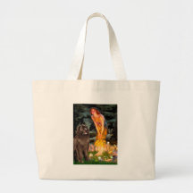 Newfie (brown) - MidEve Canvas Bag