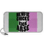 Newfie Chicks Kick Arse Laptop Speaker