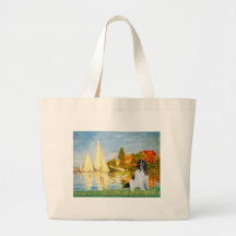 Newfie Landseer 3 - Sailboats 2 Canvas Bags
