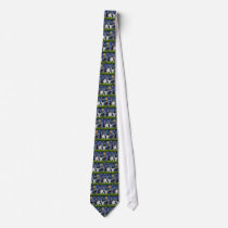 Newfie Landseer Pair - Starry Night ties