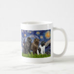 Newfie Trio - Starry Night Coffee Mug