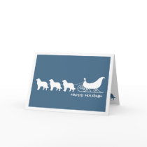 Newfies Pulling Santa's Sleigh cards by purelypups Newfies Pulling Santa's Sleigh cards