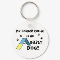 Newfoundland Agility Dog keychains
