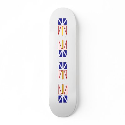 Newfoundland and Labrador, Canada Custom Skateboard by bestflag