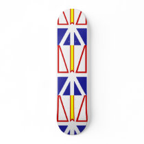 Newfoundland And Labrador flag Skate Board Deck