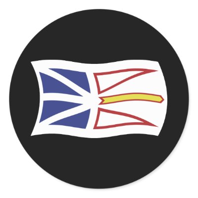 Newfoundland And Labrador Flag Sticker by livingflags