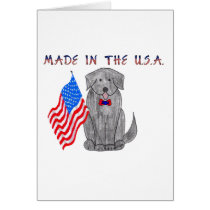 Newfoundland Black - Made In The USA Card by giftsjustforuholiday Newfoundland Black - Made In The USA Card