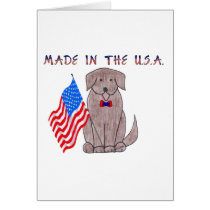 Newfoundland Chocolate - Made In The USA Card by giftsjustforuholiday Newfoundland Chocolate - Made In The USA Card