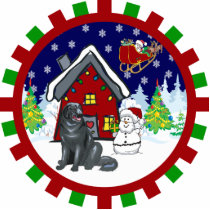 newfoundland cute country cottage ornament photo sculptures