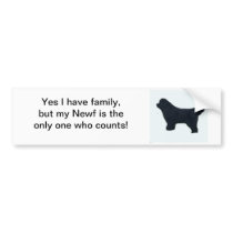 Newfoundland dog bumper sticker