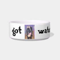 Newfoundland Dog Homie Water dish Pet Water Bowl