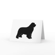 Newfoundland dog silhouette cards