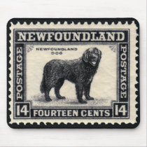 Newfoundland Dog Stamps Gifts mousepads