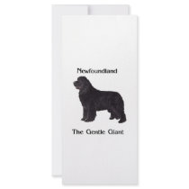 Newfoundland Dog The Gentle Giant rack cards